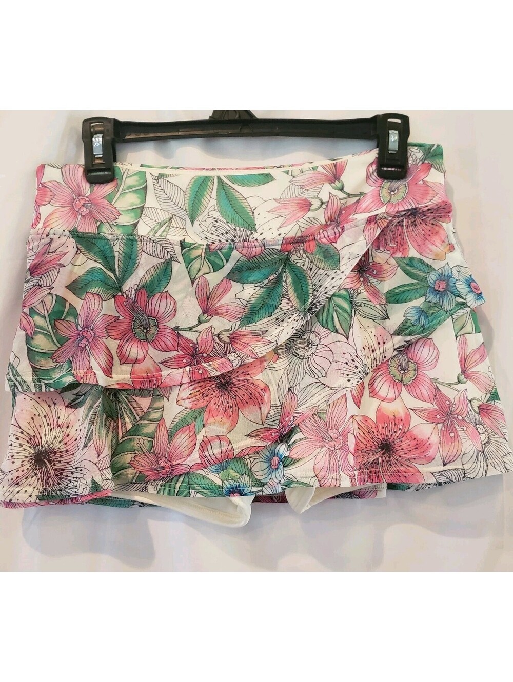 Coco Reef Swim Skirt Bottom Womens S Floral Tropical Skirt Bikini Brief